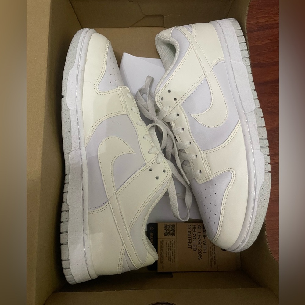 Nike Dunk Low Next Nature ‘Move to Zero - Sail’ ivory & lilac colored